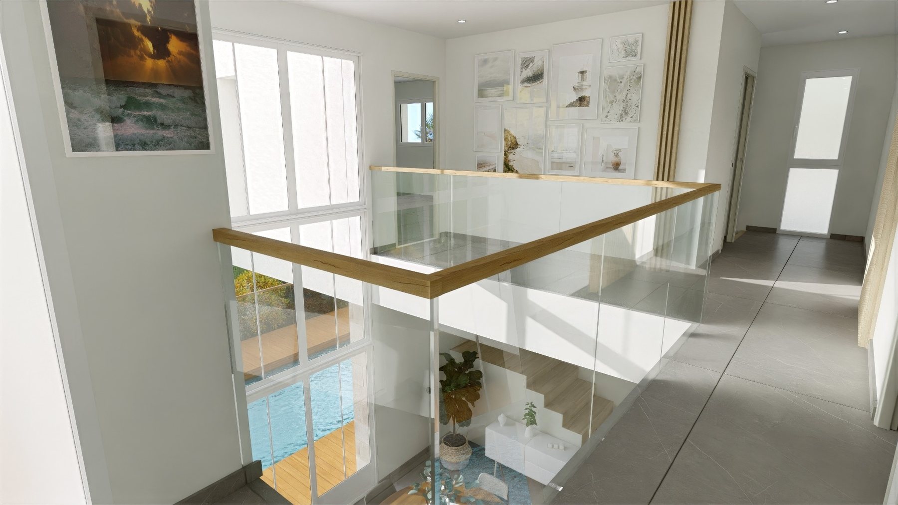 Vue intérieure mezzanine